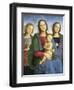 Madonna and Child with St-Pietro Perugino-Framed Art Print
