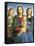 Madonna and Child with St-Pietro Perugino-Framed Stretched Canvas