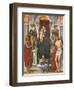Madonna and Child with Sts John the Baptist-Monica-Framed Giclee Print