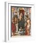 Madonna and Child with Sts John the Baptist-Monica-Framed Giclee Print