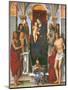 Madonna and Child with Sts John the Baptist-Monica-Mounted Giclee Print