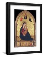 Madonna and Child with the Holy Trinity and the Annunciation by Lorenzo Di Bicci-Fine Art-Framed Photographic Print