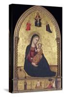 Madonna and Child with the Holy Trinity and the Annunciation-Lorenzo Di Bicci-Stretched Canvas