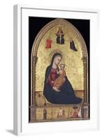 Madonna and Child with the Holy Trinity and the Annunciation-Lorenzo Di Bicci-Framed Photographic Print