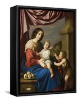 Madonna and Child with the Infant Saint John, 1658-Francisco de Zurbaran-Framed Stretched Canvas