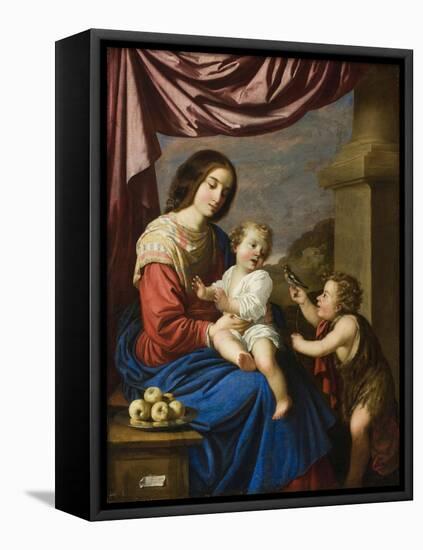Madonna and Child with the Infant Saint John, 1658-Francisco de Zurbaran-Framed Stretched Canvas