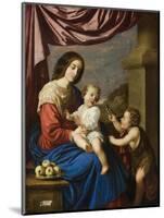 Madonna and Child with the Infant Saint John, 1658-Francisco de Zurbaran-Mounted Giclee Print