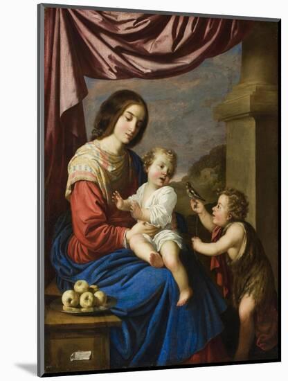 Madonna and Child with the Infant Saint John, 1658-Francisco de Zurbaran-Mounted Giclee Print