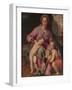 Madonna and Child with the Infant Saint John the Baptist, c.1572-Santi di Tito-Framed Giclee Print
