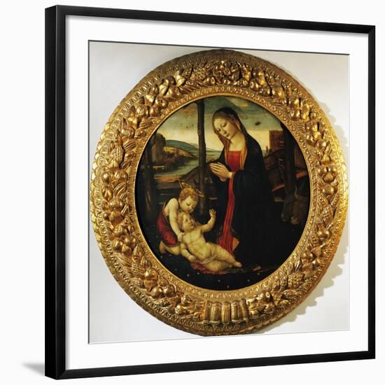 Madonna and Child with the Infant Saint John the Baptist-null-Framed Giclee Print