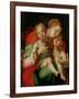 Madonna and Child with the Infant St. John the Baptist-Jacopo da Carucci Pontormo-Framed Giclee Print