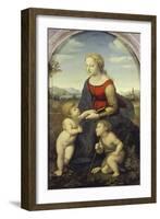 Madonna and Child with the Infant St. John (The Beautiful Gardener), 1507-Raffael-Framed Giclee Print