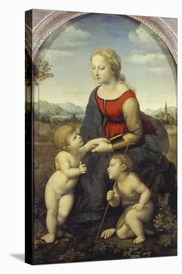 Madonna and Child with the Infant St. John (The Beautiful Gardener), 1507-Raffael-Stretched Canvas