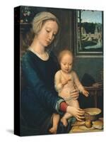 Madonna and Child with the Milk Soup, 1510-1515-Gerard David-Stretched Canvas