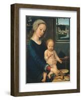 Madonna and Child with the Milk Soup, 1510-1515-Gerard David-Framed Giclee Print