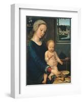 Madonna and Child with the Milk Soup, 1510-1515-Gerard David-Framed Giclee Print