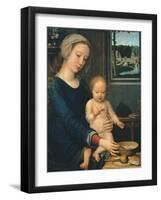 Madonna and Child with the Milk Soup, 1510-1515-Gerard David-Framed Giclee Print