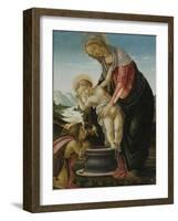 Madonna and Child with the Young John the Baptist-Sandro Botticelli-Framed Giclee Print