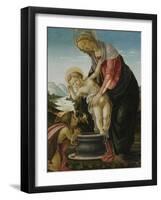 Madonna and Child with the Young John the Baptist-Sandro Botticelli-Framed Giclee Print