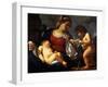 Madonna and Child with the Young Saint John the Baptist, C.1615-16-Guercino-Framed Giclee Print