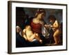 Madonna and Child with the Young Saint John the Baptist, C.1615-16-Guercino-Framed Giclee Print