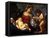 Madonna and Child with the Young Saint John the Baptist, C.1615-16-Guercino-Framed Stretched Canvas