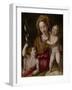 Madonna and Child with the Young St. John the Baptist, C.1575 (Oil on Panel)-Jacopo Chimenti Empoli-Framed Giclee Print