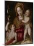 Madonna and Child with the Young St. John the Baptist, C.1575 (Oil on Panel)-Jacopo Chimenti Empoli-Mounted Giclee Print