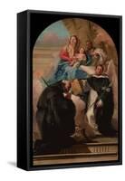 Madonna and Child with Three Saints, Ca 1760-Giandomenico Tiepolo-Framed Stretched Canvas