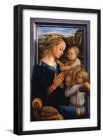 Madonna and Child with Two Angels, 1460S-Fra Filippo Lippi-Framed Giclee Print