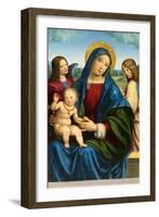 Madonna and Child with Two Angels, c.1495-1500-Il Francia-Framed Giclee Print