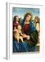 Madonna and Child with Two Angels, c.1495-1500-Il Francia-Framed Giclee Print