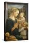 Madonna and Child with Two Angels-Fra Filippo Lippi-Stretched Canvas