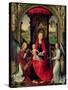 Madonna and Child with Two Angels-Hans Memling-Stretched Canvas