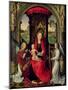 Madonna and Child with Two Angels-Hans Memling-Mounted Giclee Print