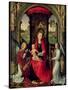 Madonna and Child with Two Angels-Hans Memling-Stretched Canvas