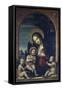 Madonna and Child with Two Angels-null-Framed Stretched Canvas