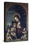 Madonna and Child with Two Angels-null-Stretched Canvas