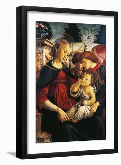 Madonna and Child with Two Angels-Sandro Botticelli-Framed Giclee Print