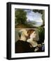 Madonna and Child with Two Donors-Lorenzo Lotto-Framed Giclee Print