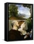 Madonna and Child with Two Donors-Lorenzo Lotto-Framed Stretched Canvas