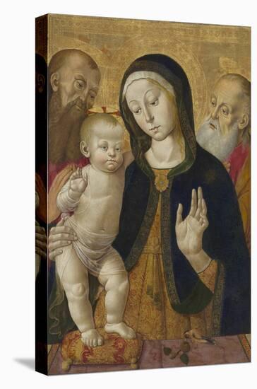 Madonna and Child with Two Hermit Saints-Bernardino Fungai-Stretched Canvas