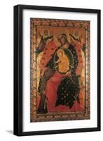 Madonna and Child with Two Votaries-Paolo Veneziano-Framed Giclee Print