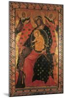 Madonna and Child with Two Votaries-Paolo Veneziano-Mounted Giclee Print