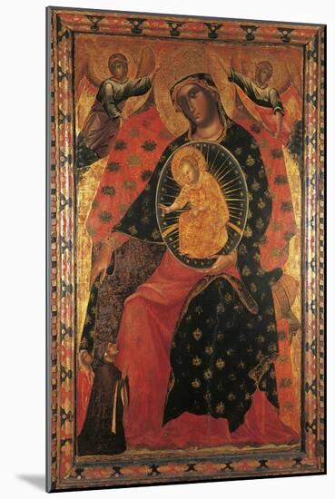 Madonna and Child with two Votaries-Paolo Veneziano-Mounted Art Print