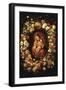 Madonna and Child within a Garland of Flowers-Jan Breugel the Elder-Framed Giclee Print