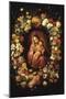 Madonna and Child within a Garland of Flowers-Jan Breugel the Elder-Mounted Giclee Print