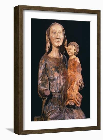 Madonna and Child, Wooden Statue, Orvietana School-Nicola Grassi-Framed Giclee Print