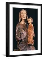 Madonna and Child, Wooden Statue, Orvietana School-Nicola Grassi-Framed Giclee Print