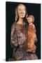 Madonna and Child, Wooden Statue, Orvietana School-Nicola Grassi-Stretched Canvas